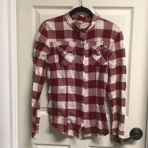 Red and white flannel from Florence, Italy